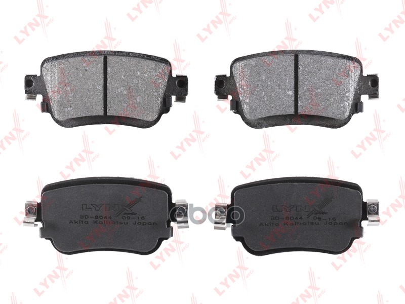 Колодки тормозные задние AUDI Q3 2.0-2.0D 14>  SKODA Octavia(5E) 1.2T-2.0 12>  VW Caddy IV 1.2T-2.0D LYNXauto арт. bd-8044