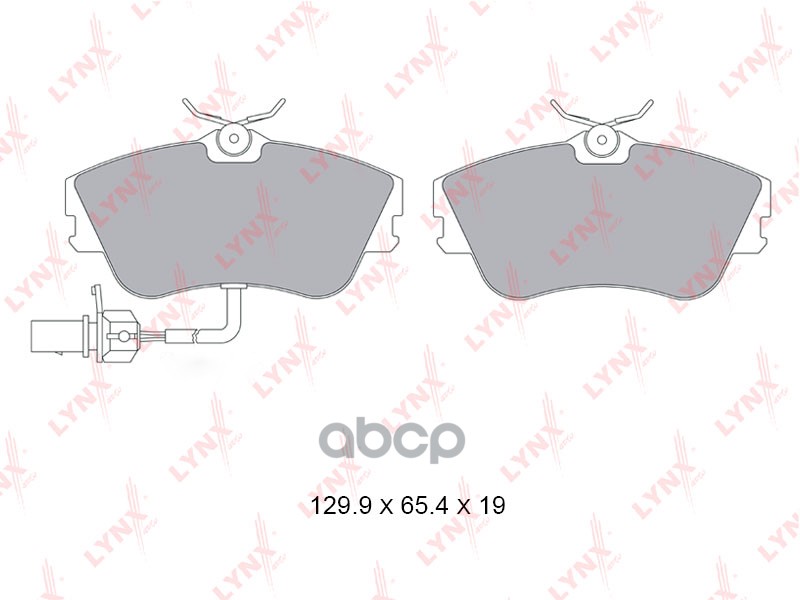 Колодки тормозные передние VW Transporter IV 1.9D-2.8 90-03 LYNXauto арт. bd-8046