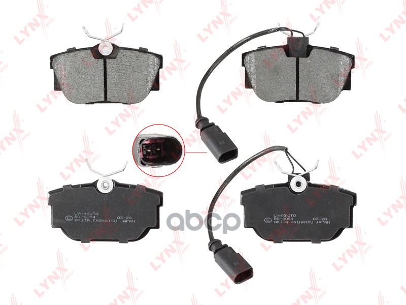 Колодки Тормозные Задние Vw Transporter Iv 90> LYNXauto арт. bd-8054