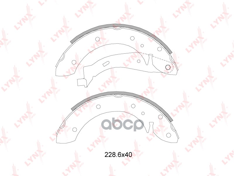 Колодки тормозные задние подходит для CITROEN Berlingo 1.1-2.0D 96, PEUGEOT Partner 1.1-2.0D 96 BS-2200 LYNXauto арт. BS-2200
