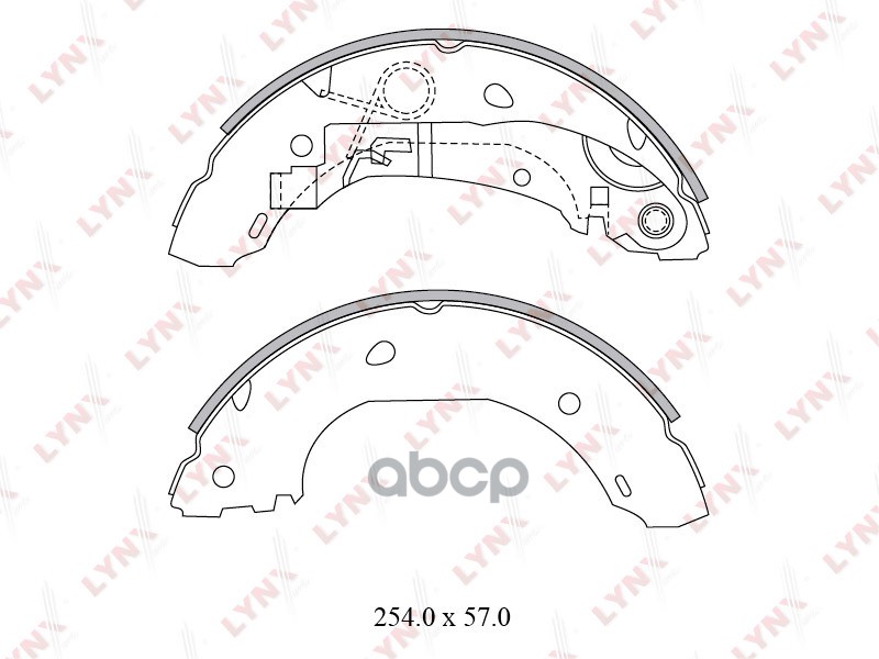 Колодки тормозные задние CITROEN Jumper  FIAT Ducato  PEUGEOT Boxer 2.0D-2.8D 02-07 LYNXauto арт. bs-2800