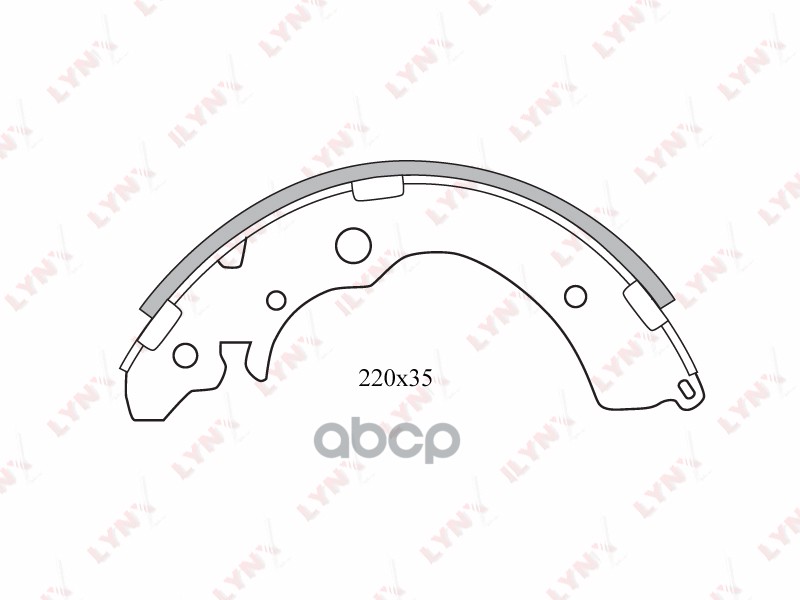 Колодки тормозные задние HONDA Accord 2.0-2.2 90-93 / Civic 1.4-1.6 01-05 / CR-V 2.0 95-02 / HR-V 1. LYNXauto арт. bs-3403