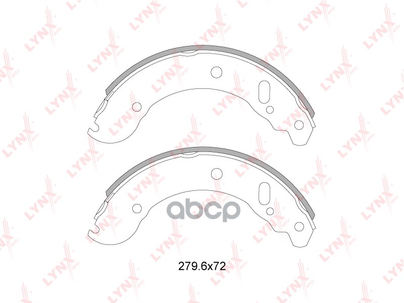 Колодки тормозные задние GAZ Gazelle Next 2.7-2.8d 13> /Gazelle 2.3-2.9 99-19 / 2217/2705/3221/3302 LYNXauto арт. bs-4604