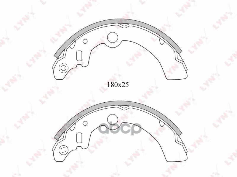 Колодки тормозные задние SUZUKI Alto 1.1 02-08 / Ignis 1.3-1.5 00> / Wagon R+ 1.3 01> LYNXauto арт. bs-5101