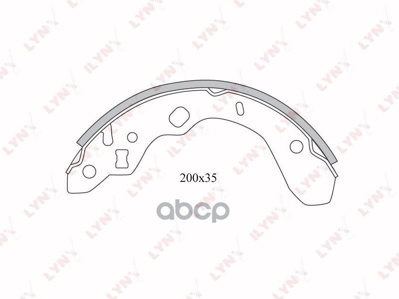 Колодки тормозные задние MAZDA 323(BJ) 1.4-2.0D 98-04 LYNXauto арт. bs-5104