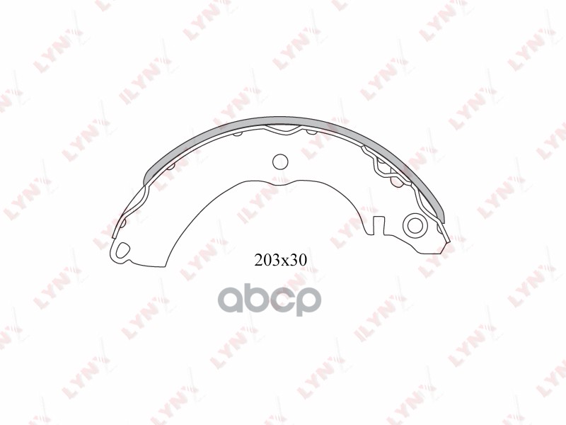 Колодки тормозные задние MITSUBISHI Lancer(CS) 1.6 03-08 LYNXauto арт. bs-5502