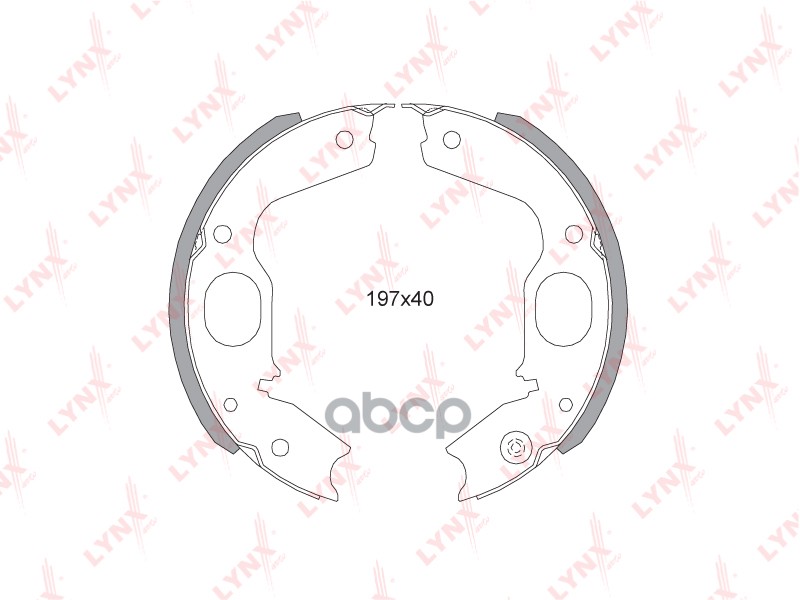 Колодки тормозные задние MITSUBISHI L400/Space Gear 2.4-2.5D 95-00 / Pajero I 2.5D 89-90 / Pajero II LYNXauto арт. bs-5505