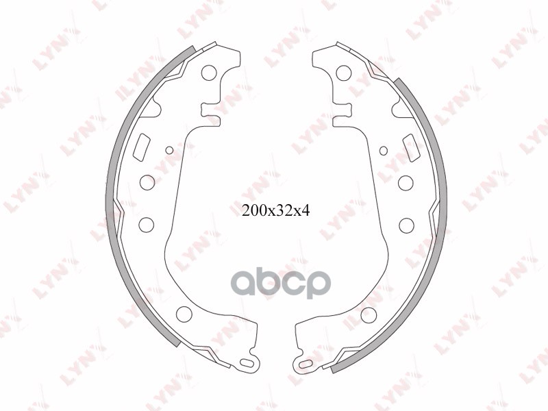 Колодки тормозные задние TOYOTA Yaris(P10) 1.0/1.3 99-06/Prius 00> LYNXauto арт. bs-7501