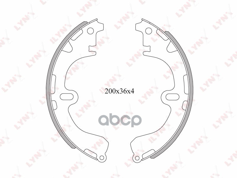 Колодки тормозные задние TOYOTA Corolla 1.3-2.0D >02/Carina >01/Caldina >02 LYNXauto арт. bs-7502