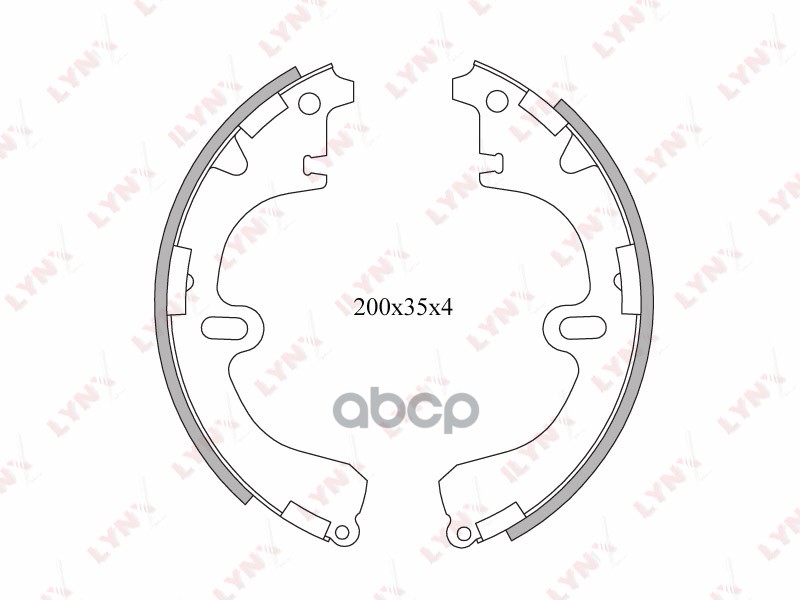 Колодки тормозные задние TOYOTA Camry(V10/20) 1.8-2.0D >91/Caldina >02/Carina E 1.6-2.0 >98/Corolla LYNXauto арт. bs-7503