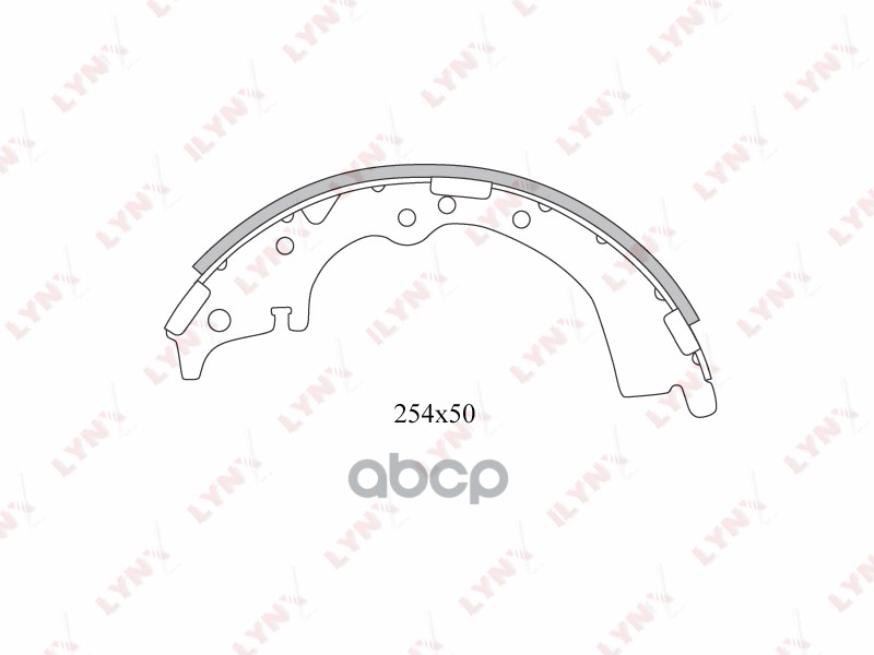 Колодки Тормозные Барабанные | Зад | LYNXauto арт. BS7515