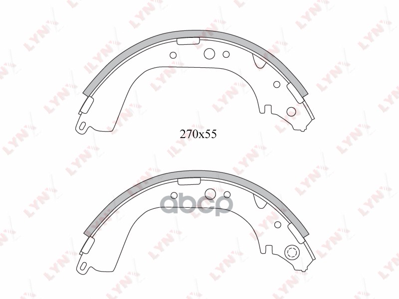 Колодки тормозные задние TOYOTA 4Runner 2.4-3.4 87-02 / Hiace 2.4D 84-95 / Hilux 2.2-2.5D 87-05 / La LYNXauto арт. bs-7517
