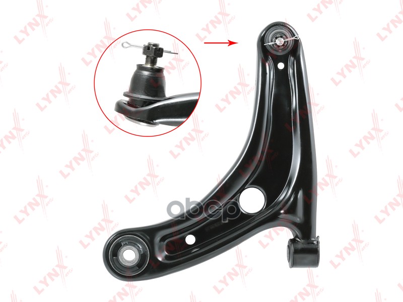 Рычаг нижний L / Перед. подв. HONDA Jazz(GD) 1.2-1.5 02-08 LYNXauto арт. c5131l