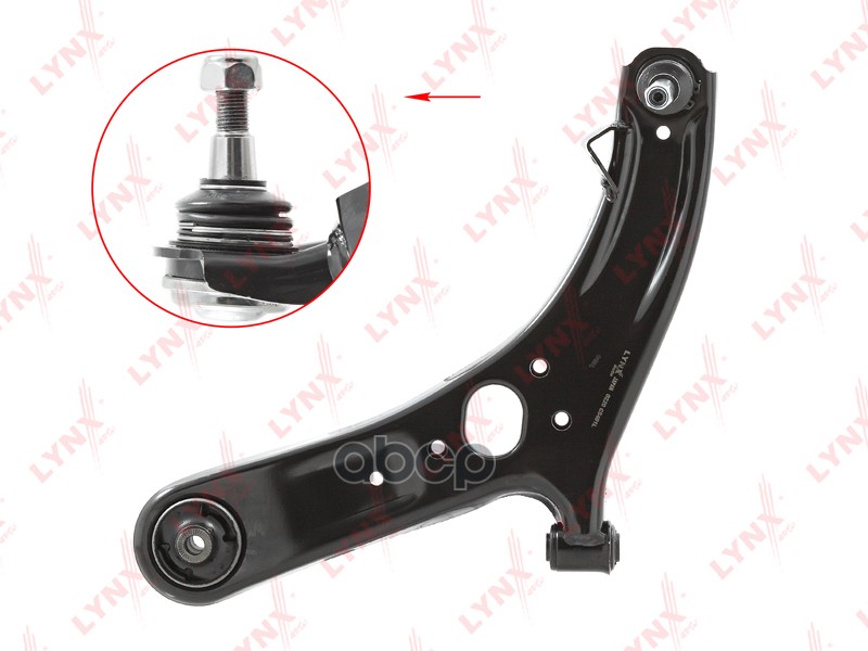 Рычаг нижний L / Перед. подв. HYUNDAI Solaris I 1.4-1.6 10>  KIA Rio III1.2-1.4 11> LYNXauto арт. c5481l