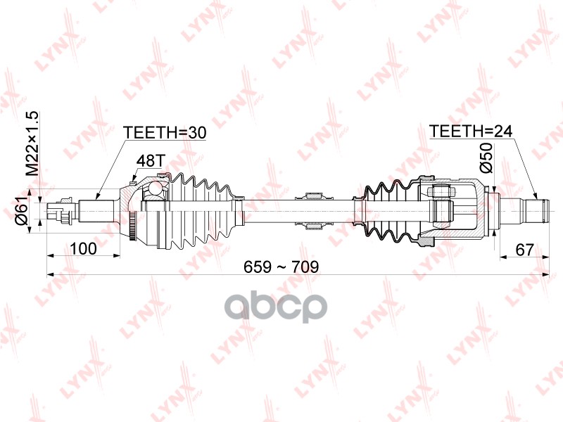 Привод в сборе L LYNXauto CD-1150A LYNXauto арт. CD-1150A
