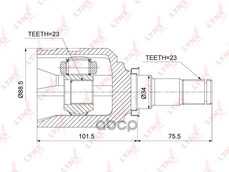 ШРУС внутренний подходит для TOYOTA Carina E(T19) 1.6-1.8 92-95 / Caldina(T19/T21) 1.5-.18 92-02 / Corolla(E100/E110/E120) 1....