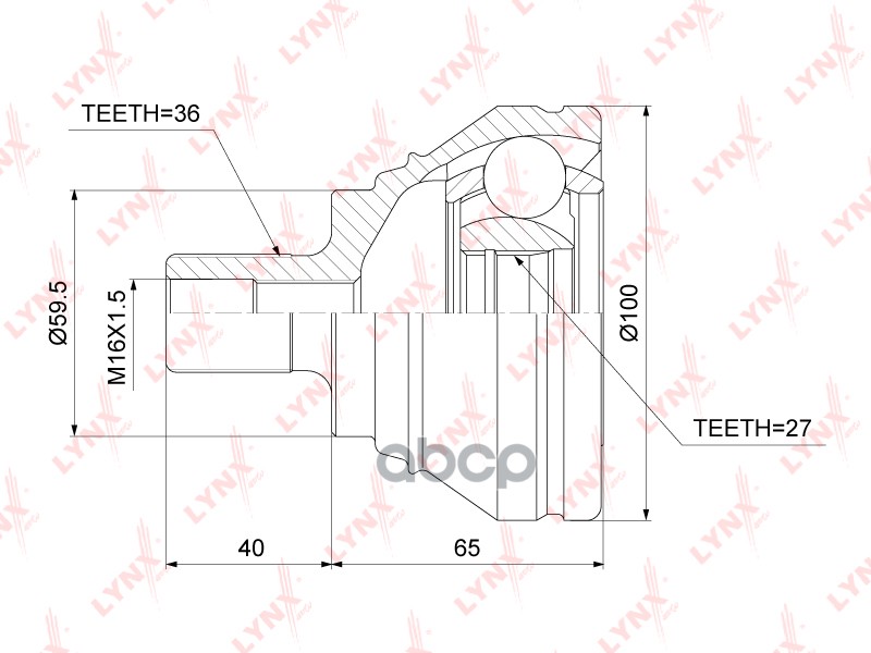 Шрус Наружный Подходит Для Audi A3 1.4-3.2 03-12, Skoda Octavia(1Z/5E) 1.2-2.0D 04 / Yeti 1.2-1.6D 10, Vw Caddy Iii 1.4-2.0D ...