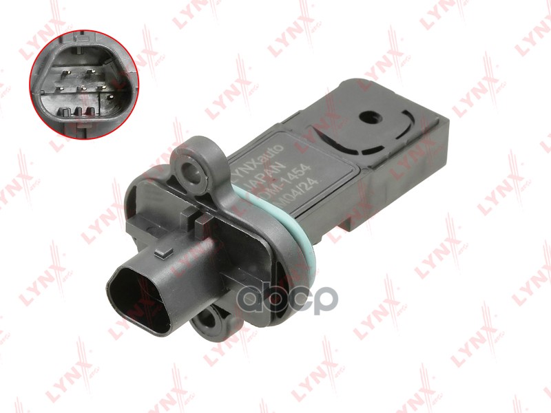 Датчик массового расхода воздуха CHEVROLET Aveo(T300) 1.2-1.6 11> / Cobalt 1.5 13> / Cruze 1.4 11> LYNXauto арт. dm-1454