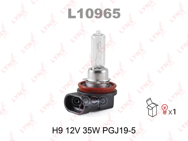 Лампа галогенная H9 12V 65W PGJ19-5 LYNXauto арт. l10965