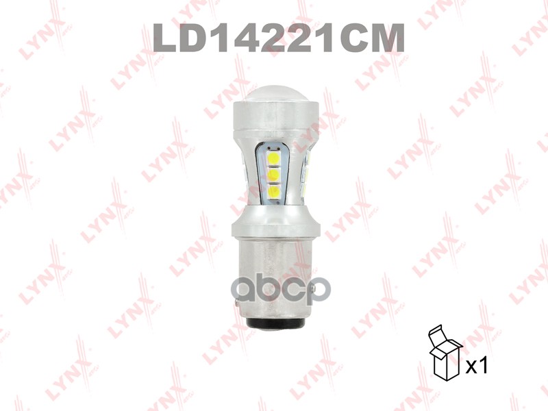 Лампа Светодиодная Led P21/5W S25 12V Bay15d 7100K Canbus LYNXauto арт. ld14221cm