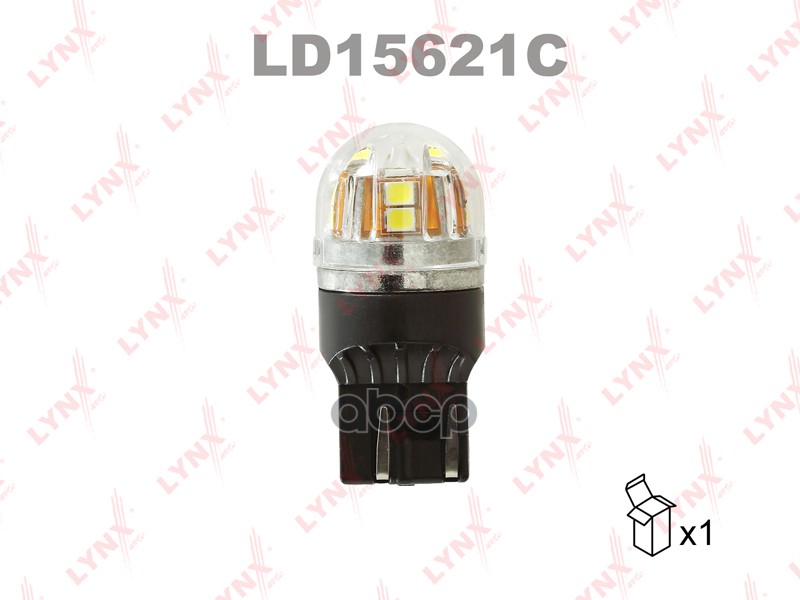 Лампа светодиодная LED W21/5W T20 12V W3x16q 6800K Canbus LYNXauto арт. ld15621c