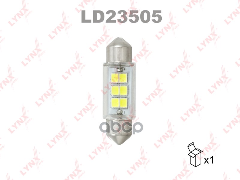 Лампа светодиодная 24V C5W W SV8,5 6900K LYNXauto LD23505 LYNXauto арт. LD23505