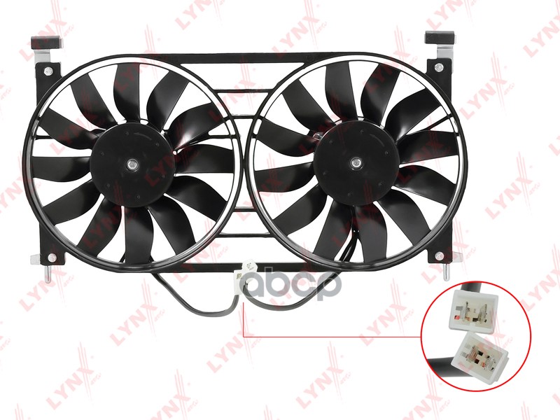 Вентилятор радиатора с кожухом LADA Niva 1.7 93> LYNXauto арт. rf-1855