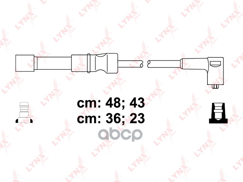 Провода высоковольтные CHEVROLET Lacetti 1.4-1.6 16V LYNXauto арт. spc1808