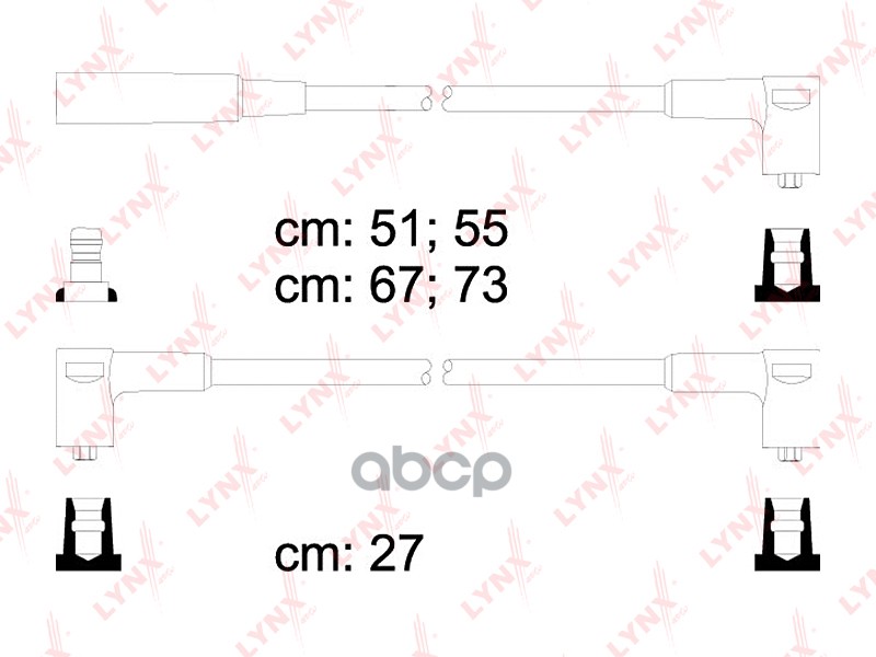 Провода высоковольтные LADA 2108-099 1 3/1 5 8V LYNXauto арт. spc4609