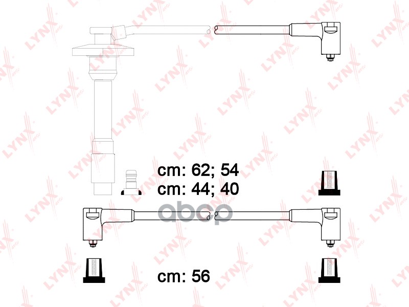 Провода высоковольтные TOYOTA Carina E 1 6-1 8 93-97 / Avensis 1 6-1 8 97-00/ LYNXauto арт. spe7508