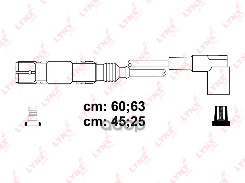 Провода высоковольтные подходит для AUDI A3 1,6 00/A4 1,6 96, SKODA Fabia 2,0 99/Octavia 1,6 00/Superb 2,0-2,8 02, VW Bora 1,...