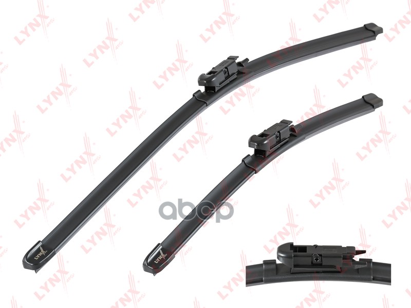 Бескаркасные щётки стеклоочистителя, комплект 600мм+380мм подходит для NISSAN Qashqai(J10) 07, FIAT Panda 12 XF6038T LYNXauto...