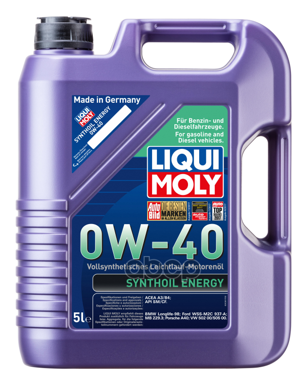 Liqui moly Масло Моторное 0W40 Synthoil Energy 5L