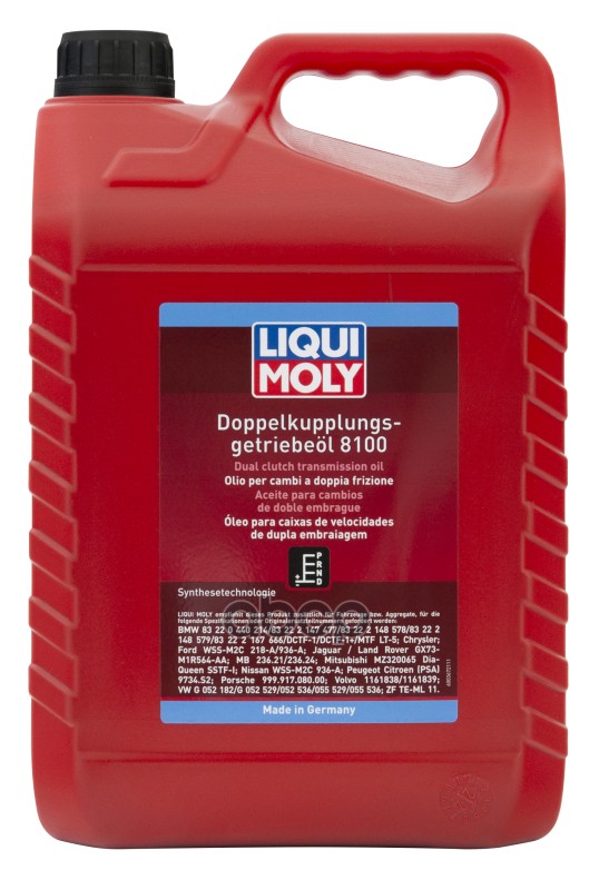 Масло трансмиссионное для DSG Doppelkupplungsgetriebe-Oil 8100 5л 20626 LIQUI MOLY арт. 20626