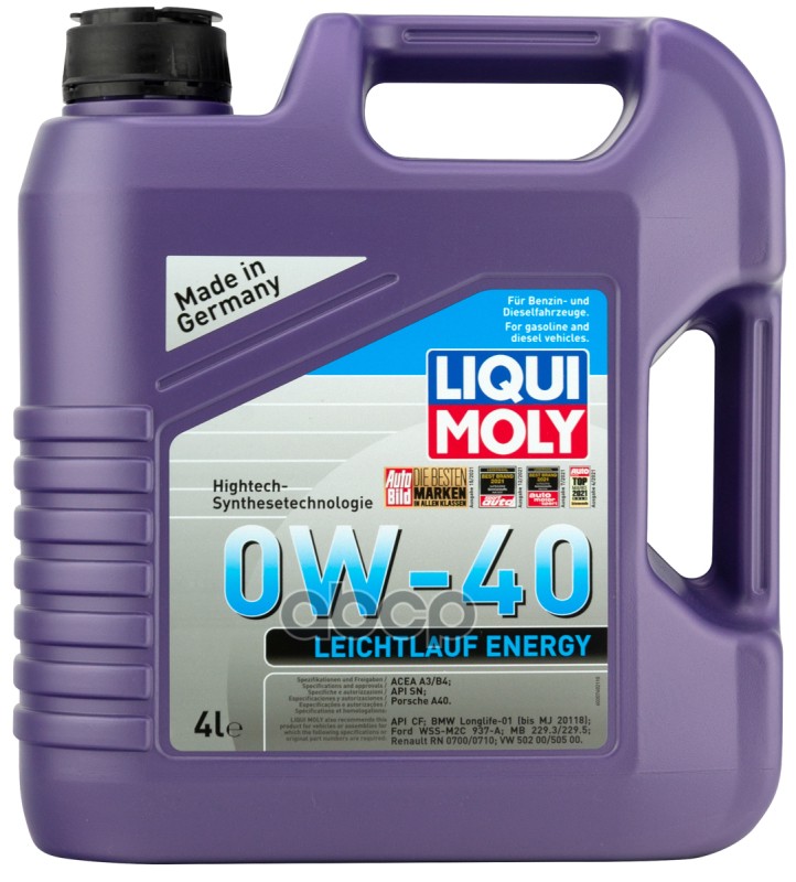 LIQUI MOLY Масло Моторное Leichtlauf Energy 0W-40  4Л