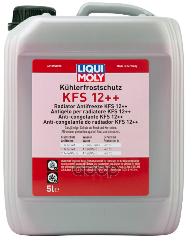 Антифриз Красный Kuhlerfrostschutz Kfs 12   5Л LIQUI MOLY арт. 21135