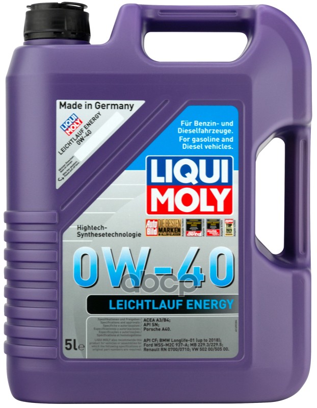 LIQUI MOLY Leichtlauf Energy 0W-40  5Л