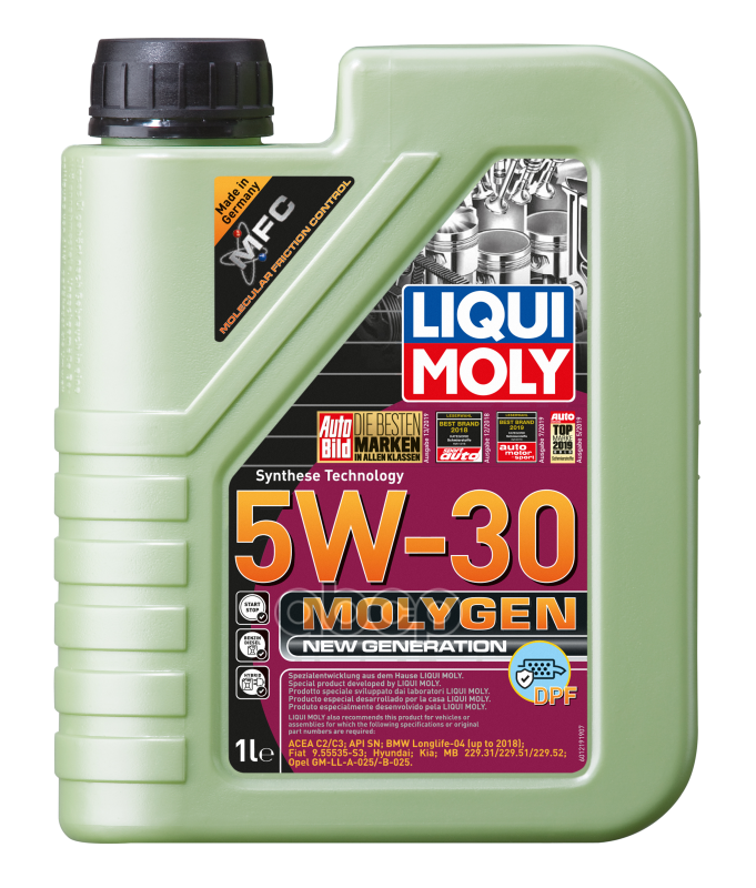 LIQUI MOLY Масло моторное синтетическое НС-Molygen New Generation DPF 5W-30 1л 21224