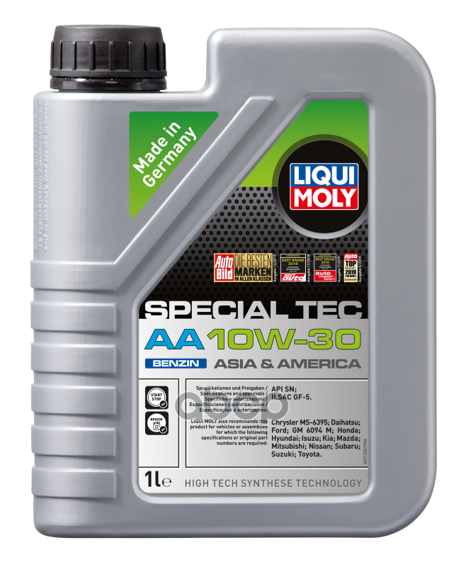 LIQUI MOLY Масло моторное Special Tec AA 10W-30 Benzin 1L