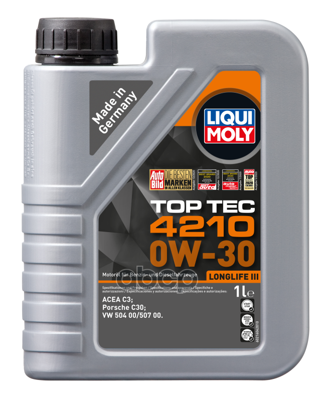 LIQUI MOLY Масло моторное синтетическое НС-Top Tec 4210 0W-30 1л 21604