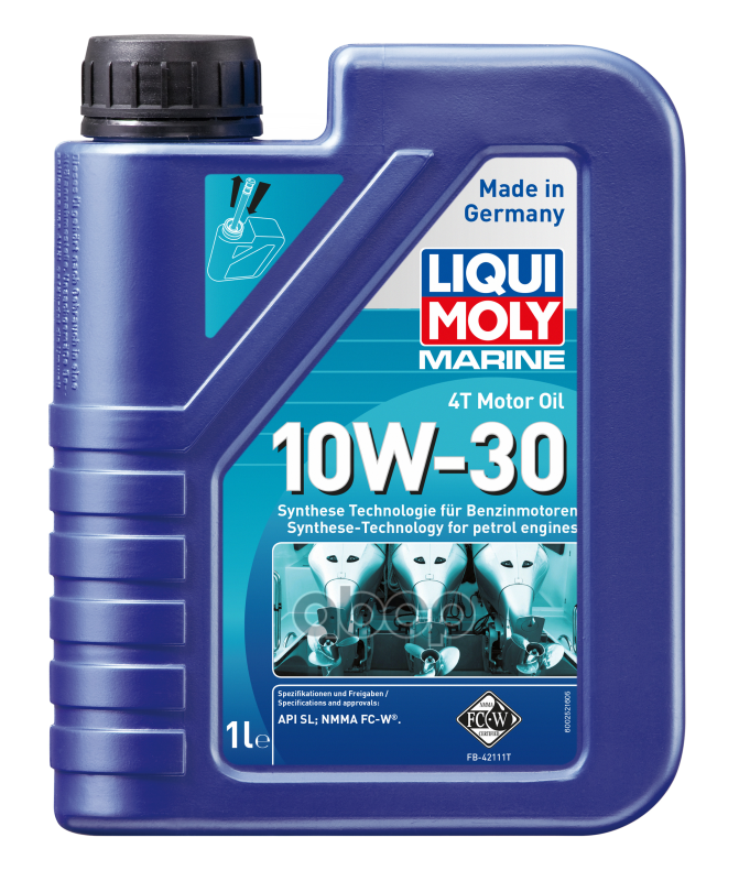 Liquimoly 10W30 Marine 4T Motor Oil (1L)_Синт. Масло Моторн.! Для Водн.технapi LIQUI MOLY арт. 25022
