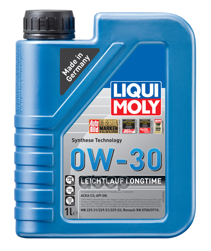 LIQUI MOLY Масло Моторное Leichtlauf Longtime 0W-30  1Л