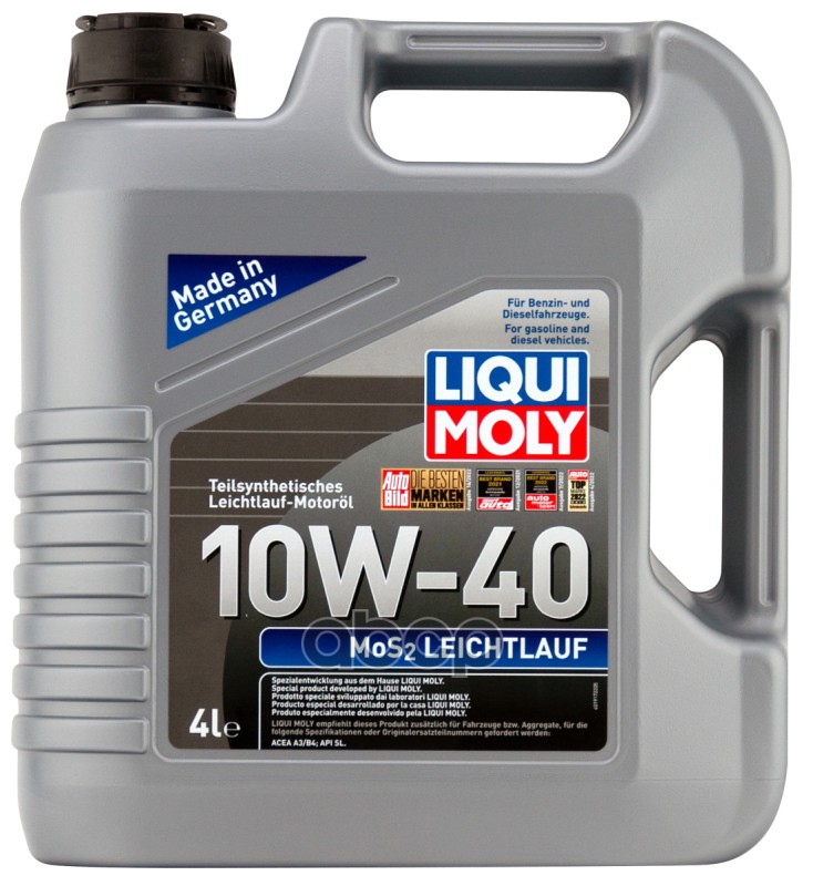 LIQUI MOLY Масло моторное MoS2 Leichtlauf 10W-40 (4 л.)