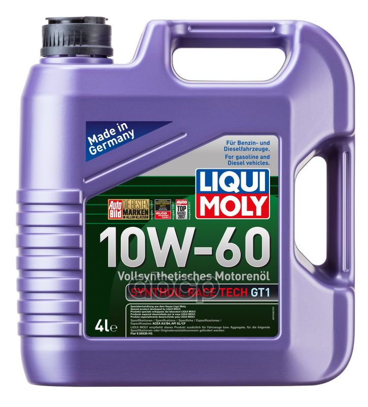 LIQUI MOLY Масло Моторное Synthoil Race Tech Gt1 10W-60 (4 Л.)