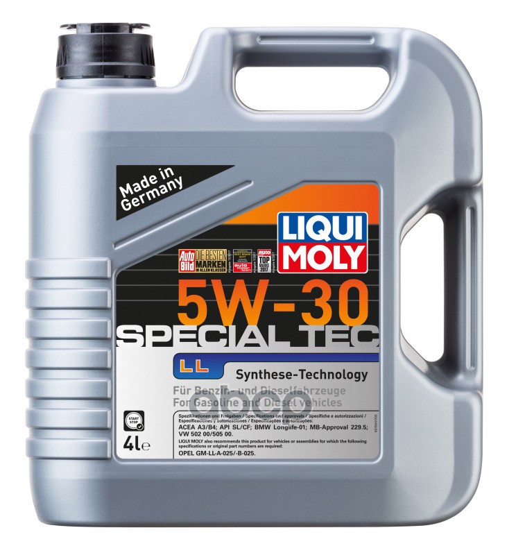 LIQUI MOLY Масло моторное синтетическое НС-Special Tec LL 5W-30 SL A3/B4 4л (2339) 7654