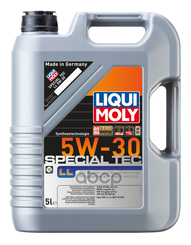 LIQUI MOLY Масло моторное LIQUI MOLY Leichtlauf Special LL 5W-30 синтетическое 5 л  8055 / 1193 / 2448