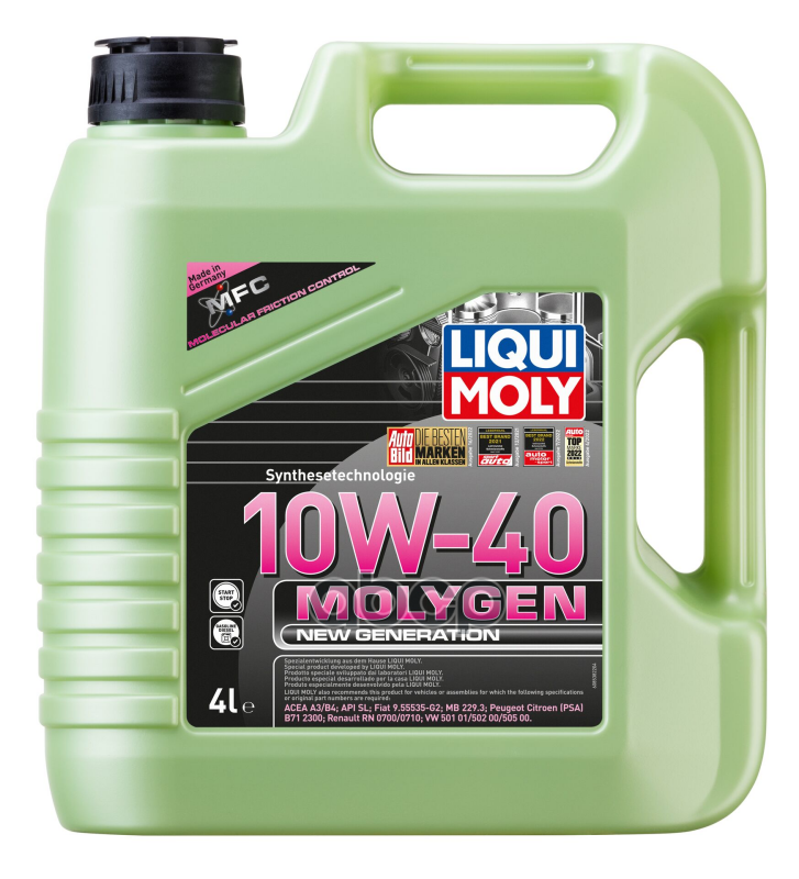 LIQUI MOLY Масло моторное синтетическое НС-Molygen New Generation 10W-40 4л (9060) 8538