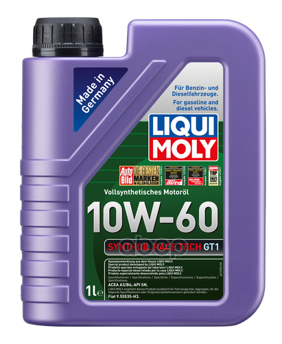 LIQUI MOLY Масло Моторное Син. Race Tech Gt1 10W-60   1Л