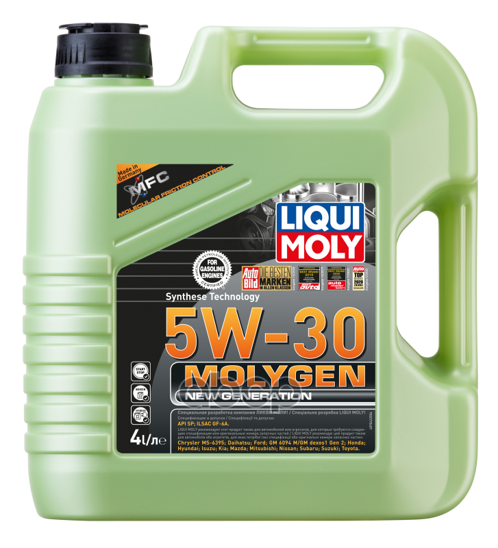 LIQUI MOLY Масло моторное синтетическое НС-Molygen New Generation 5W-30 SP GF-6A 4л (9089) 9042