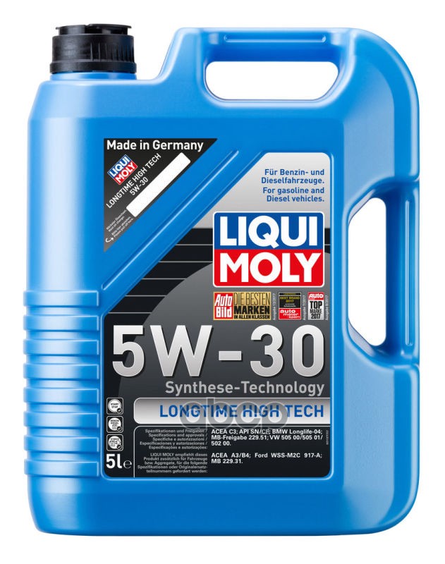 Масло моторное Longtime High Tech 5W-30  5l LIQUI MOLY арт. 9507